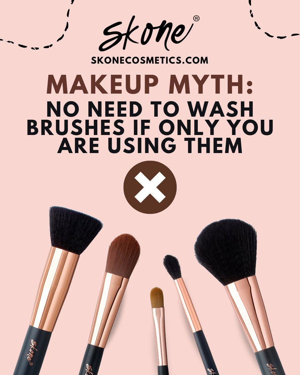 SKONEcosmetics's tweet photo. Clean makeup brushes are just as important as clean hands and face. Don't be afraid to wash them every now and then! ๐
#makeup #makeuplover #makeupbrushes #makeuptips #makeupfacts #makeupprodducts #skonecosmetics https://t.co/8W8n1nIXhK