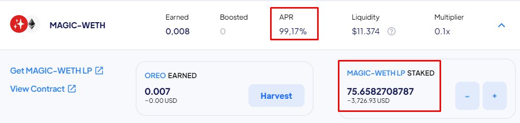 Merlin_arbitrum's tweet image. 🧙🏼‍♂️🪄✨We add 300$ more to the magic-weth LP with 100% apr
  
14$ of daily rewards at the moment only with the yield farming!

More than 7000 $MAGIC rewarded in reflections only for hold $Merlin in Arbitrum