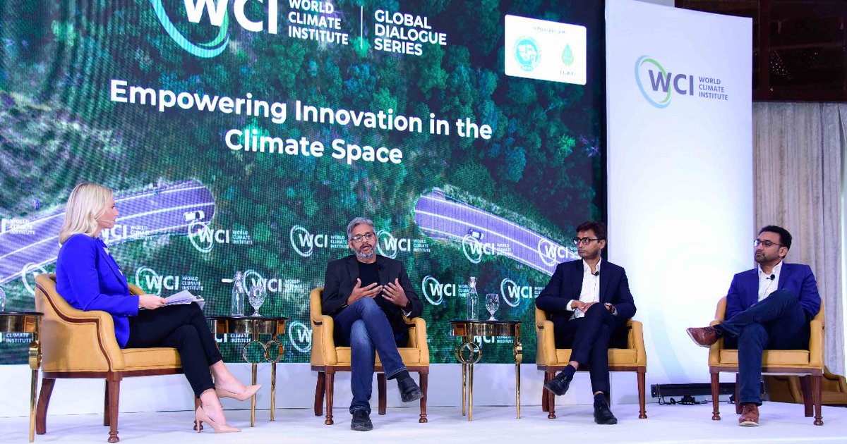 WCIupdates's tweet photo. Here we have @sumeetpopli Co-Founder, Accacia; @Kunalhzb, Co-Founder &amp; COO, @CropInTech and @rudradalmia, Co-managing partner, Green Frontier Capital in a Panel Discussion on 'Empowering Innovation in the Climate Space'. 
 🔴 https://t.co/dLE0Mmh7IW
#ClimateChange #Sustainability https://t.co/ys2ld9DUUg