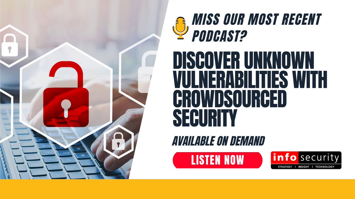 InfosecurityMag's tweet image. A reminder that our podcast &apos;Discover Unknown Vulnerabilities with Crowdsourced Security&apos; is available to listen to now. In the podcast, @JamfSoftware detail the drivers for, and value of, modern crowdsourced security: bit.ly/3PKPVFy #infosecurity #crowdsourcedsecurity