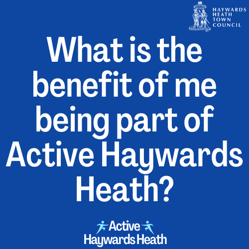 ActiveHaywardsH's tweet photo. What is the benefit of me being part of Active Haywards Heath?
#ActiveHaywardsHeath #Sports #Exercise #SportsForum #ActiveCommunity https://t.co/MDSs5rIybC