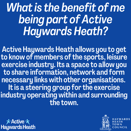ActiveHaywardsH's tweet photo. What is the benefit of me being part of Active Haywards Heath?
#ActiveHaywardsHeath #Sports #Exercise #SportsForum #ActiveCommunity https://t.co/MDSs5rIybC