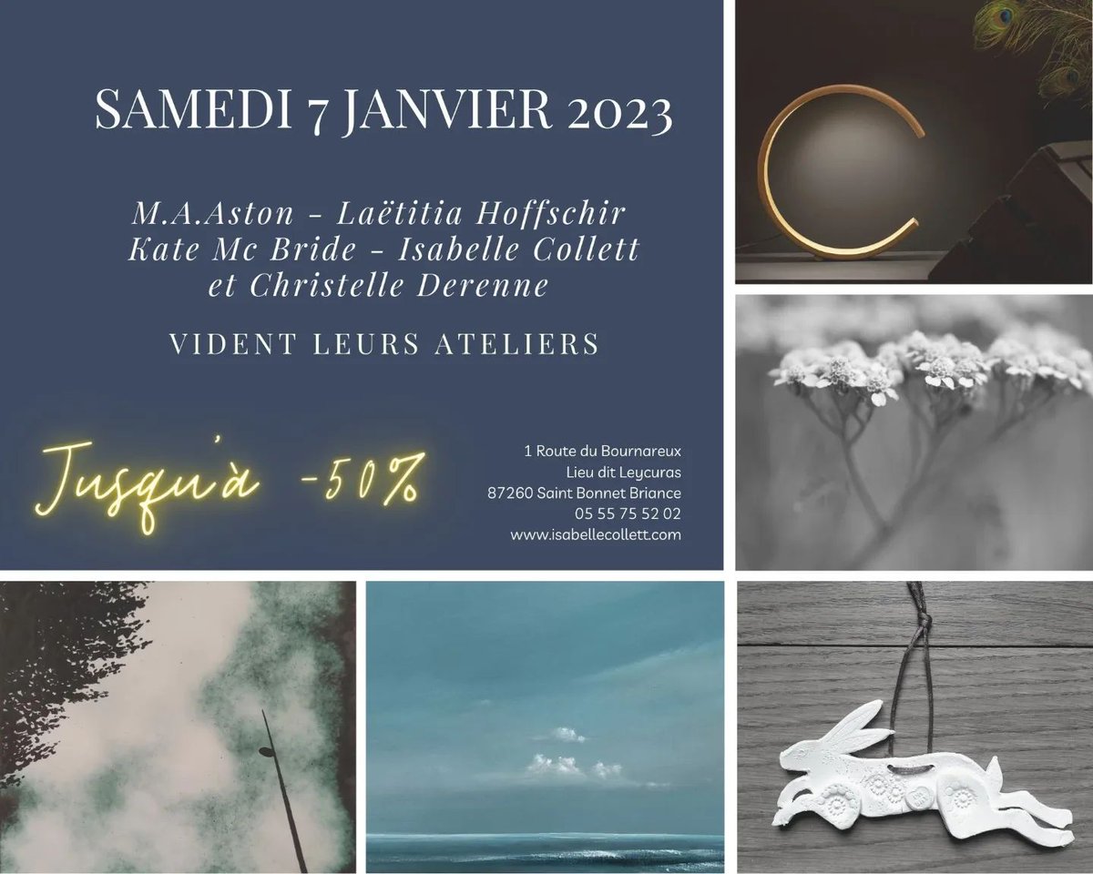 OTNoblat's tweet photo. Nos meilleurs vœux pour 2023 et l'agenda de vos sorties en janvier sur Saint-Léonard de Noblat et alentours : expo, théâtre, cabaret, yoga, dancing, soirée lecture... - https://t.co/1DrceprZtP https://t.co/hm1ugey5h3