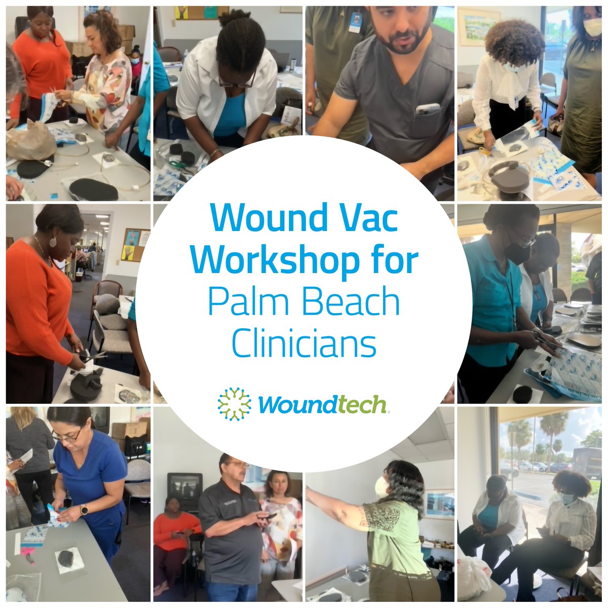 Our advanced wound care clinicians consistently stay up-to-date with wound care best practices by participating in continued education and training. Great job Palm Beach Clinicians! 

#woundtech #advancedwoundcare #continuededucation #workshop