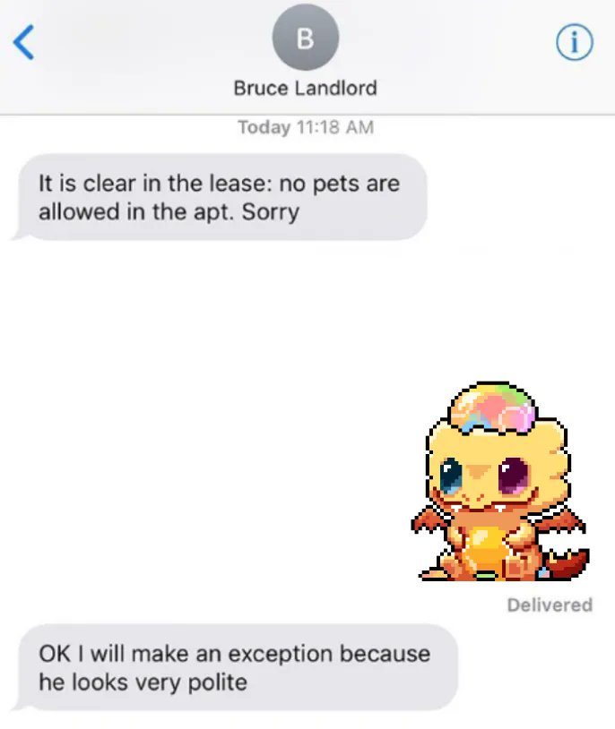 Ethlas_Official's tweet photo. Komos are technically not allowed in your residential apartments but......they're cute 🥺 

Get your daily dose of cuteness on Komo Valley now! (Link in bio)

#KomoValley #Cute #Ethlas #Kawaii #Mobilegames #IOS #Android #DownloadNow #PixelArt #Linkinbio https://t.co/xKxjHLBBAP