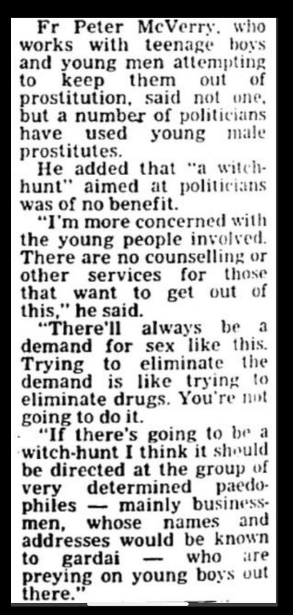 JenRational's tweet photo. Anyone that believes Peter McVerry is a good man helping the poor is sadly mistaken !
Heโs making sure the brothels thrive in every town and village of Ireland .
#NotAManOfGod #CorruptMcVerryTrust #HumanTrafficking #Rentboys #SlaveSystem
#IrelandisFull #AntiIrish #Invasion https://t.co/IRymLbTkQv