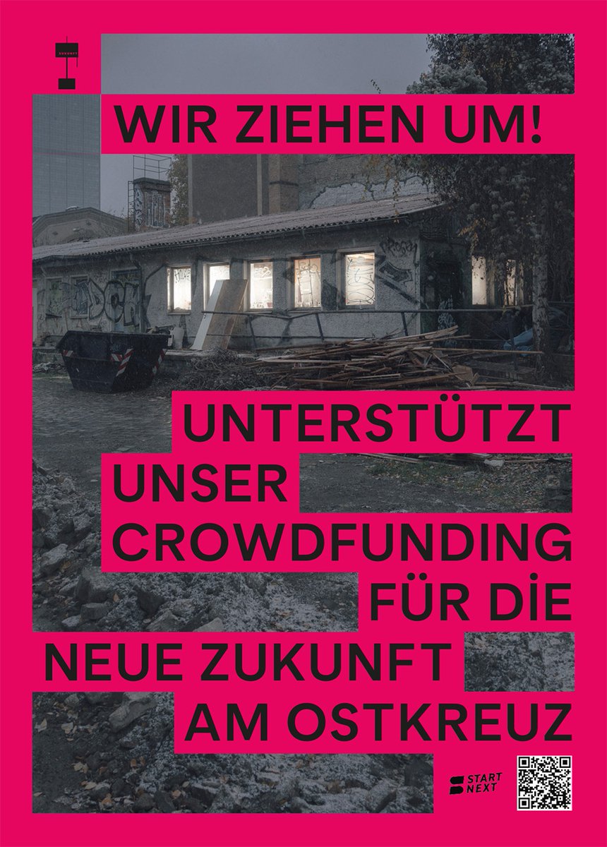 Wir bauen ein neues Zuhause für die Zukunft am Ostkreuz und ziehen um!

Nach Verlängerungen, nach Protesten und so unfassbar viel Support von euch haben wir ein neues Gelände an der Stralauer Allee gefunden. Nur 5 Gehminuten vom aktuellen Standort entfernt.