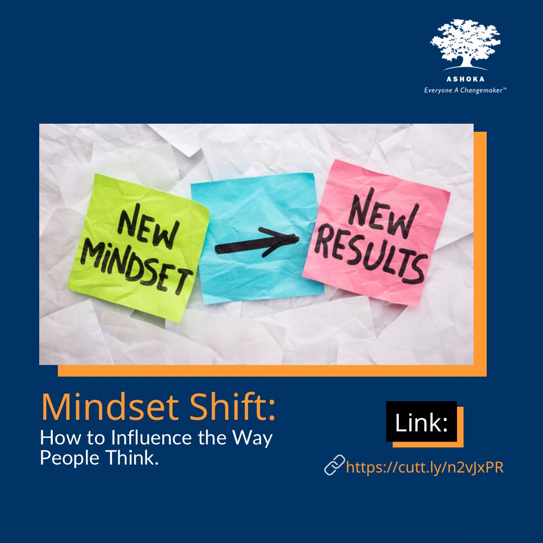 AshokaAfrica's tweet photo. The 'How to Influence the Way People Think' course from Ashoka teaches you how to influence people's thinking in order to resolve problems associated with their mental models.  Enroll here:https://t.co/B9Kq8GkCpX
#SoEnt #mindsetmatters https://t.co/mXuXlvTkiC