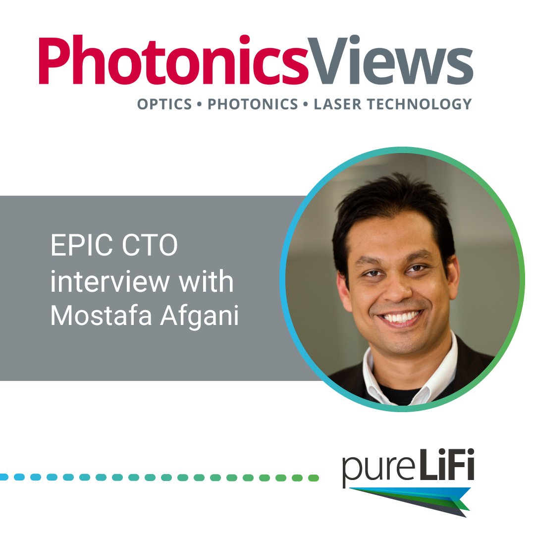 purelifi's tweet photo. Our CTO Mostafa Afgani met with Photonics Views Magazine, one of the leading trade magazines for all optical technologies last month. Mostafa shared his experience as CTO and Co-Founder at pureLiFi. https://t.co/r52WB5RWla
#LiFi #CTO #photonics #OpticalWireless https://t.co/P5xAiFrS9h