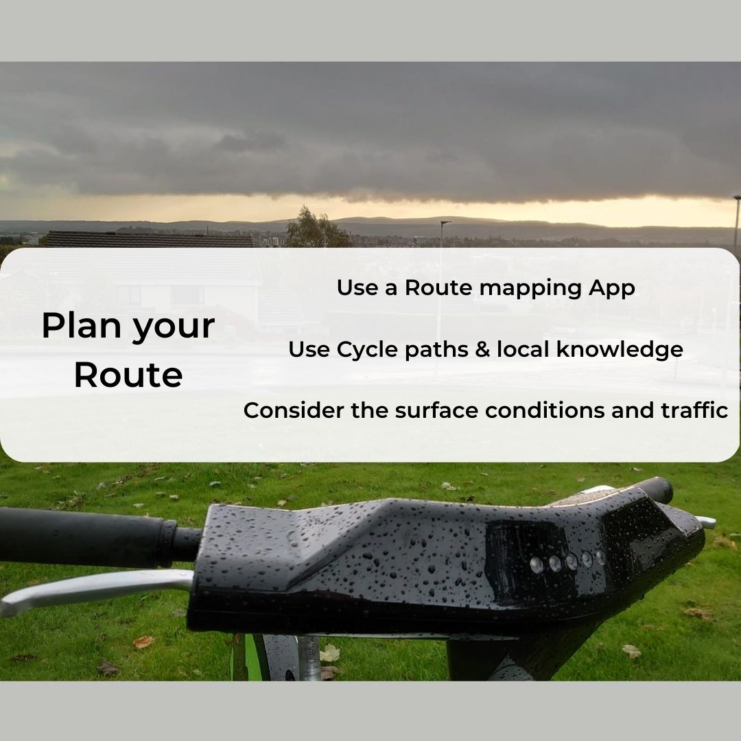 If you're going to start riding regularly through winter, it's a good idea to have a route to follow.  Route Planning software like Strava can help you to plot a course, and see heat maps of where other people have been riding to avoid busy roads &amp; junctions.  

#winterriding