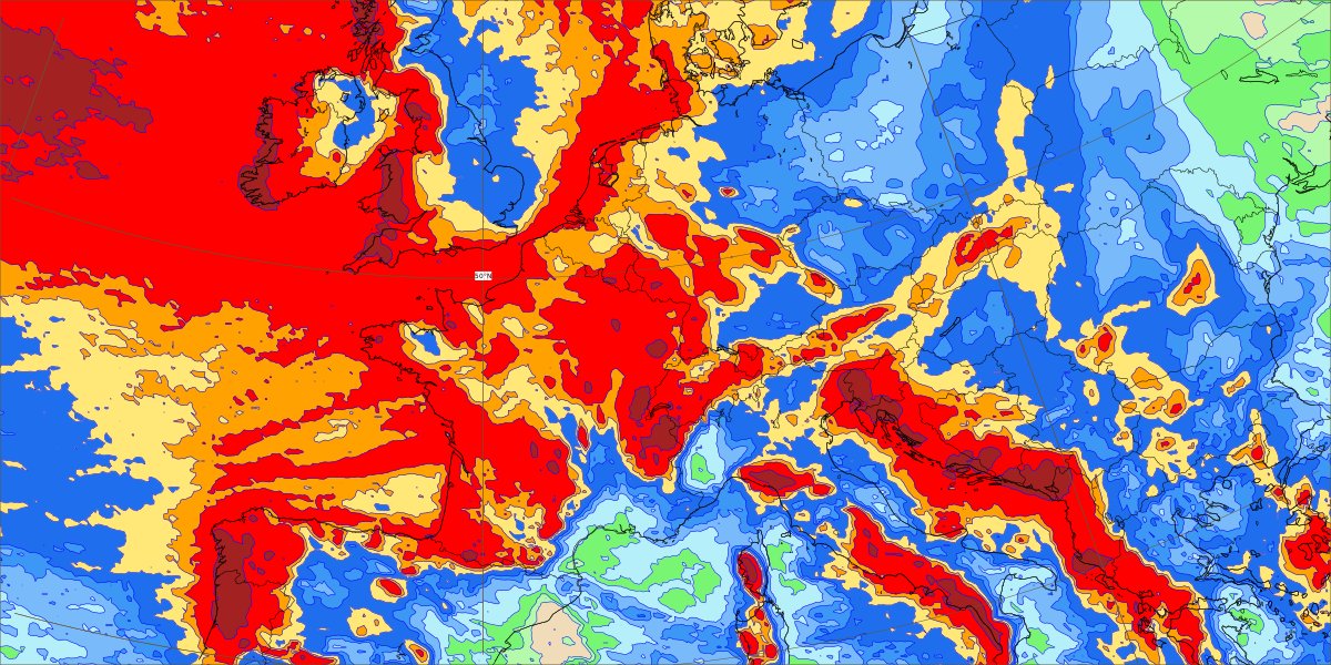 Wer jetzt (auch) noch über grüne Pisten schreiben will, muss sich beeilen. Ab kommender Woche ist es vorbei damit. Zonale Westrutsche stellt sich ein. Heisst: Ordentlich Neuschnee oberhalb 800-1200 Meter entlang des Alpenbogens. Gute Wetterlage nach dem trockenen Sommerhalbjahr!