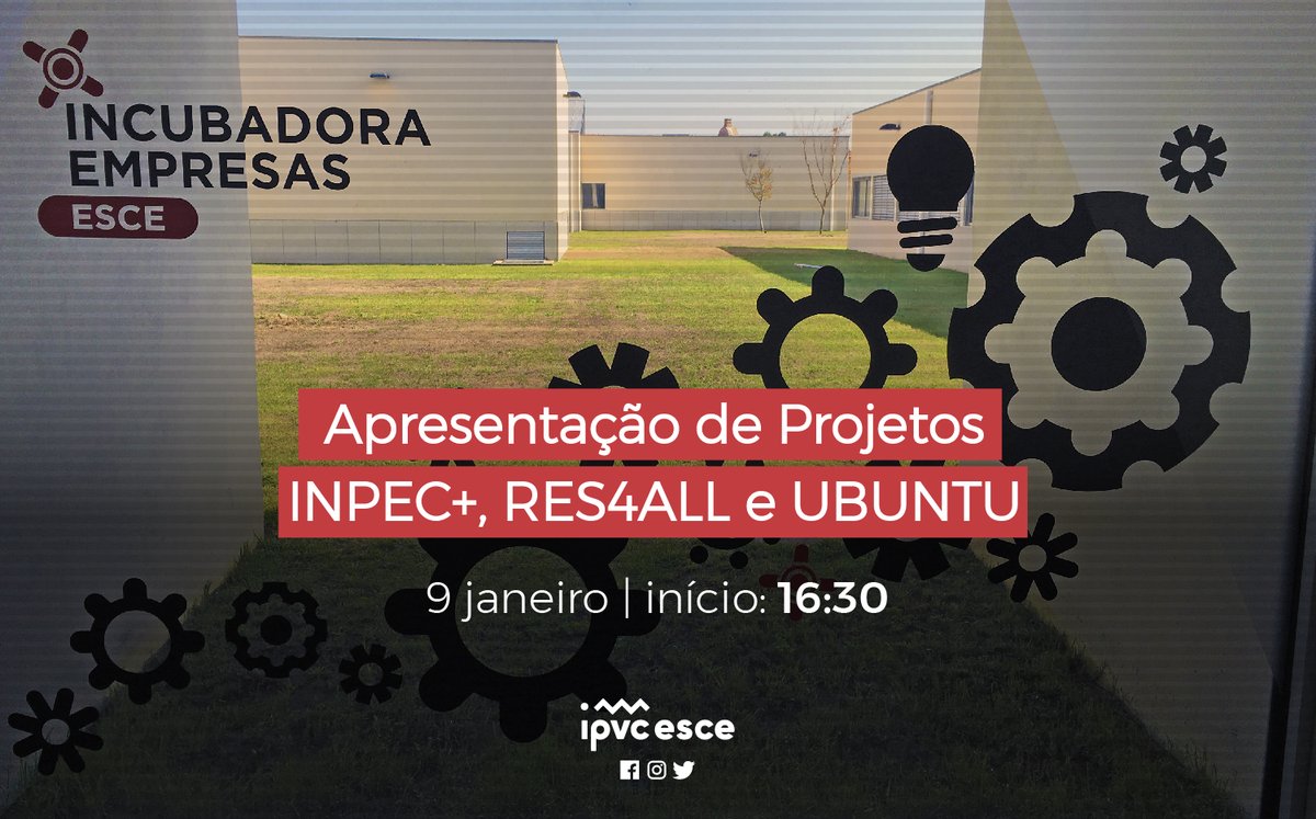 esceunipvc's tweet photo. Na próxima segunda-feira (09 de janeiro) pela 16:30 no Auditório da ESCE irão ser apresentados os projetos INPEC+, RES4ALL e UBUNTU em sessão breve e sumária. Todos os projetos trazem oportunidades e mais-valias para os alunos que neles participem💪 
ESCE-IPVC o teu 🔴 de partida https://t.co/LBx9rA6LJN