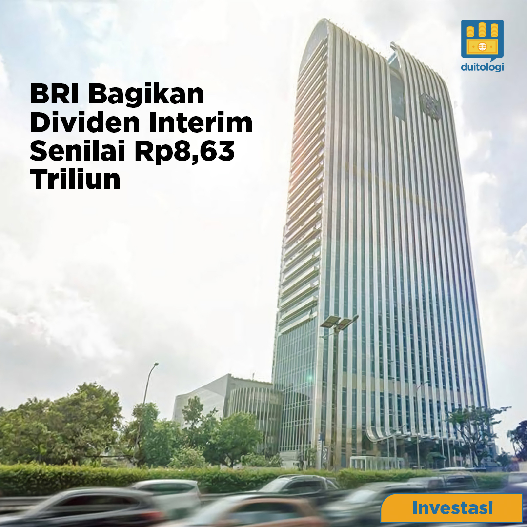 duitologi's tweet photo. BRI membagikan dividen interim saham sebesar Rp8,63 triliun, di mana Rp4,59 triliun disetorkan kepada pemerintah dan selebihnya dibagikan kepada publik. https://t.co/krtda0xObe

#DividenBRI #DividenSahamBRI #SahamBRI #BBRI https://t.co/DbGpWCYfsk