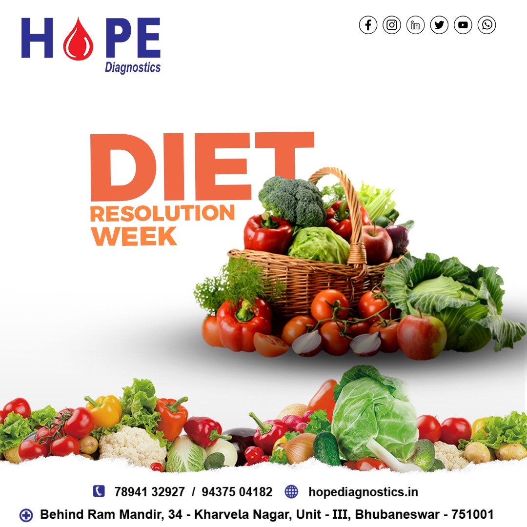 HopeDiagnostics's tweet photo. Our food decides our health and therefore, we must focus on it before anything else. Wishing you a fruitful diet resolution week.  

#hope #hopediagnostic #diagnosis #diagnostics    #bloodtest #service #healthylifestyle #lab #diagnosis #checkup #bestdiagnosticcentreinbhubaneswar https://t.co/A3x5XL26x0
