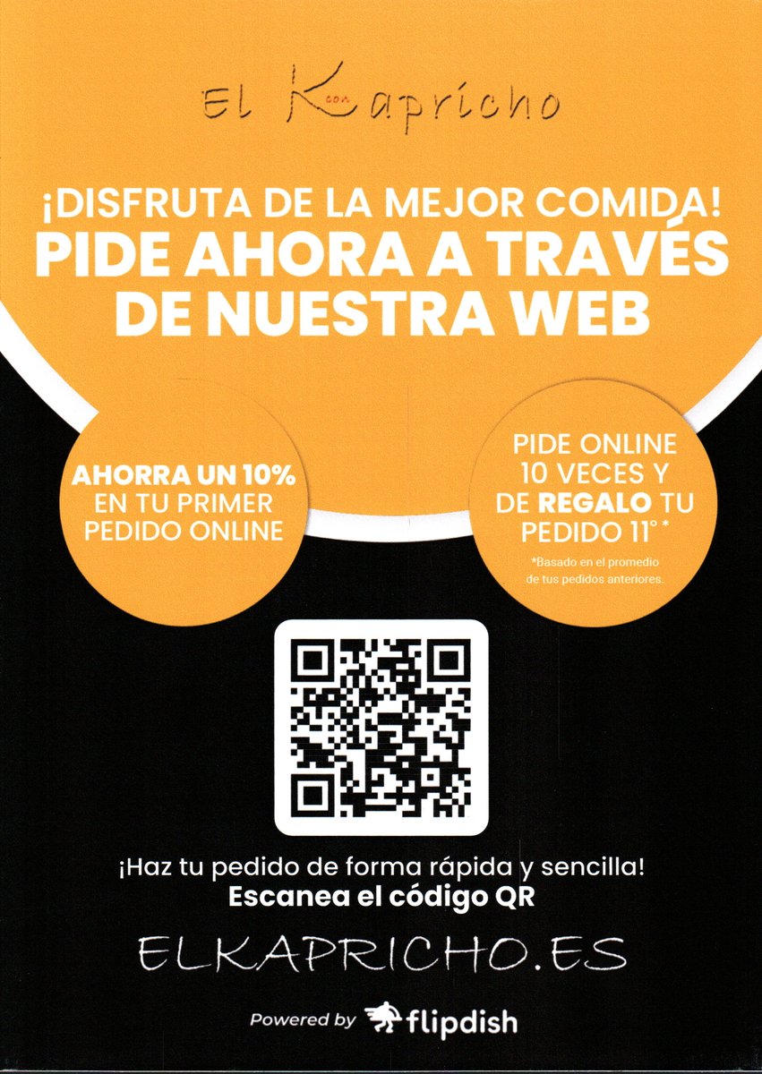 _Kapricho_'s tweet photo. Buenos días a todos!!! Espero que hayáis disfrutado mucho estas fiestas. Ya podéis realizar un pedido online desde nuestra tienda para domicilio o recogida. Podéis escanear el QR o entrar en nuestra web https://t.co/T9Fk9jdUw8 para más información. https://t.co/6f4NsYOuIq