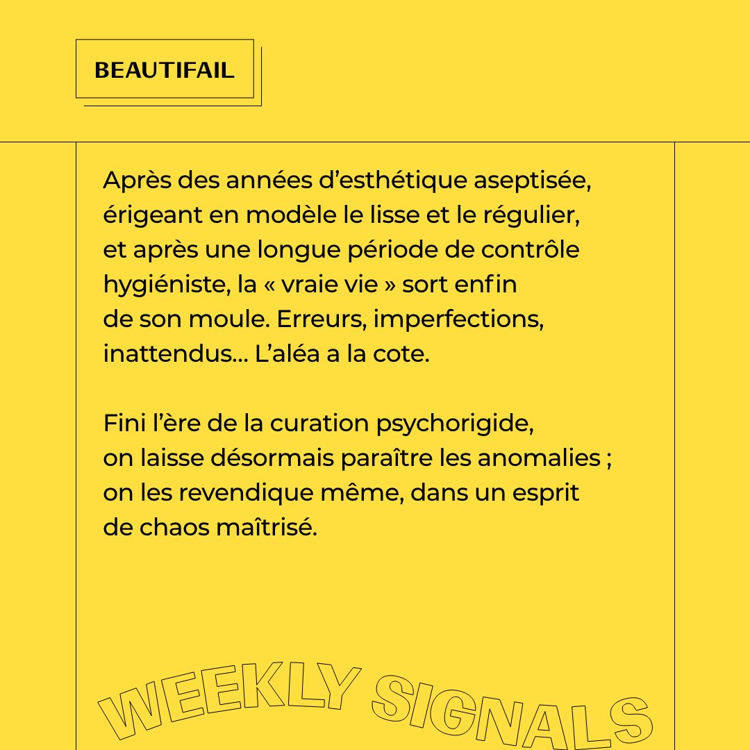 WConranDesign's tweet image. 🚨 Weekly Signals #40 – BEAUTIFAIL🚨 

👥Le normé en voie de disparition ?👥

Pour en savoir plus 👉linkedin.com/feed/update/ur…
