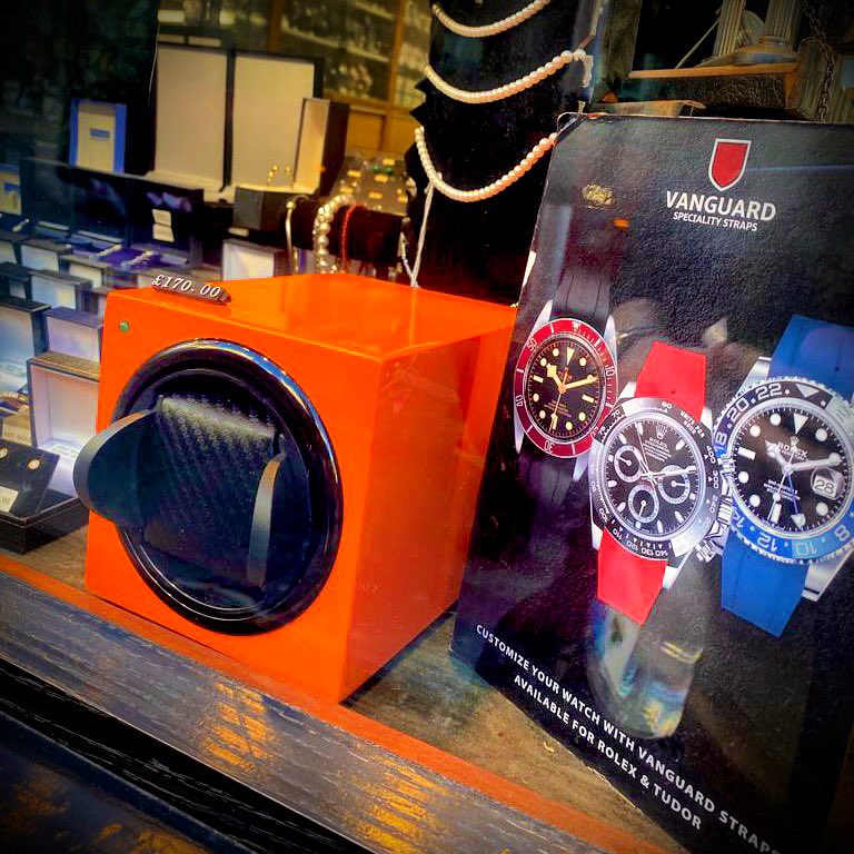 Leanschi watch winders, only £170.00! They can be operated by the mains or battery with multiple rotation settings! #WatchWinders #WatchWinder #watch #watches #London #Alsal #watchaccessories