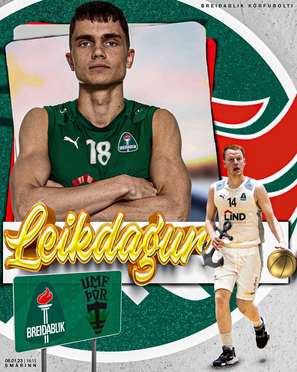 💚L E I K D A G U R💚

🏀Breiðablik - Þór Þorlákshöfn
🍀Smárinn
📆Föstudagurinn 6. janúar
🕑Klukkan 18:15

#EITTFYRIRKLÚBBINN #BLIKAR #BLIX #korfubolti #subwaydeildin