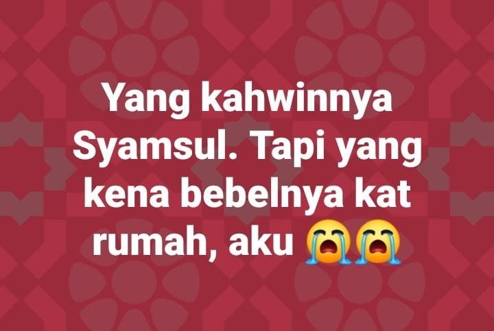 jllmisai's tweet photo. Info baru terima.. Emosi para isteri dikatakan kurang stabil hari ni. Diharap para suami jangan cari pasal.. https://t.co/Zh7rpt56Um