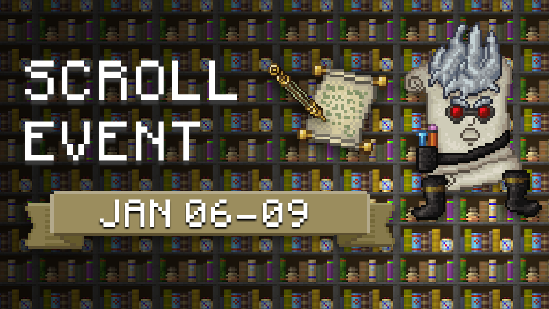 PickCrafterGame's tweet photo. Scroll Event is now LIVE and available for a limited time!
Can you find all the hidden scrolls?
#ScrollEvent #PickCrafter #Minecraft #Events https://t.co/YamYxK4rhz