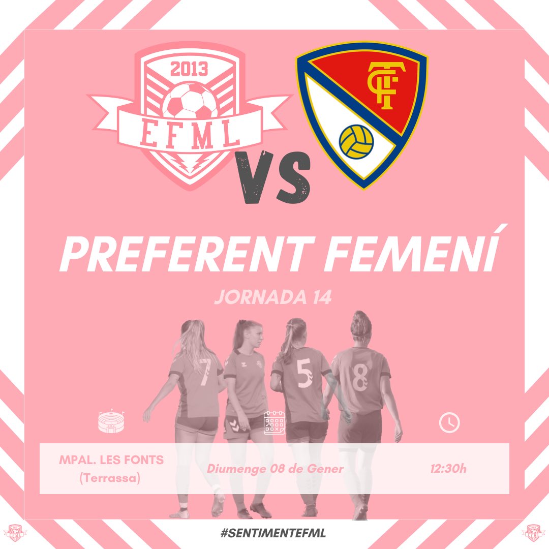 EFMLanzarote's tweet photo. 📅 SEGUIM amb la J.14 del nostre primer equip.

SOM-HI!💪🏽

JORNADA 14

🆚 TERRASSA

📅 DIUMENGE 08 DE GENER

🕒  12:30h

🏟️ MPAL. LES FONTS

#sentimentefml 
#futfem https://t.co/NjOdiqeCvF