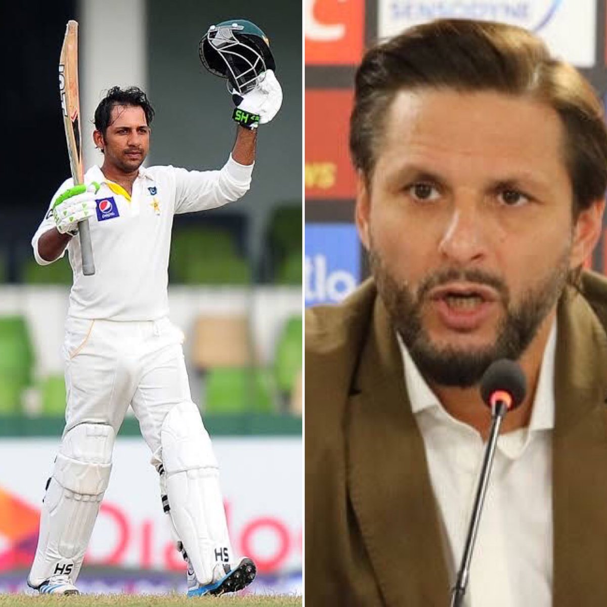 Shoaib_Jatt's tweet photo. Thank you @SAfridiOfficial 
You were who made sure to add @SarfarazA_54 in final XI,
In result Sarfaraz didn't let down you &amp; he made Pakistan proud.
سرفراز سے زیادتی شاہد نے ختم کروائی نتیجہ سرفراز ہیرو بن گیا https://t.co/fApClMhpSP