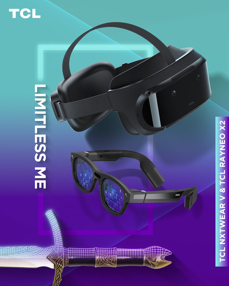TCLMobileGlobal's tweet photo. With a 1512PPI Fast-LCD display on #TCLNXTWEARV and real-time speech translation on #TCLRAYNEOX2…are you ready to put on your superpowers? See a limitless me in 2023
Learn more here: https://t.co/W67FxilUUH
#SeeMeIn2023 #CES2023 #TCLxCES #DisplayGreatness #AR #VR https://t.co/vCbyHgQx3l