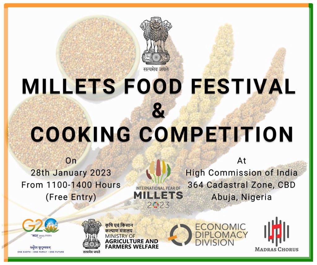 India in Nigeria (and Benin, Chad & ECOWAS) on Twitter "Enjoy Millets