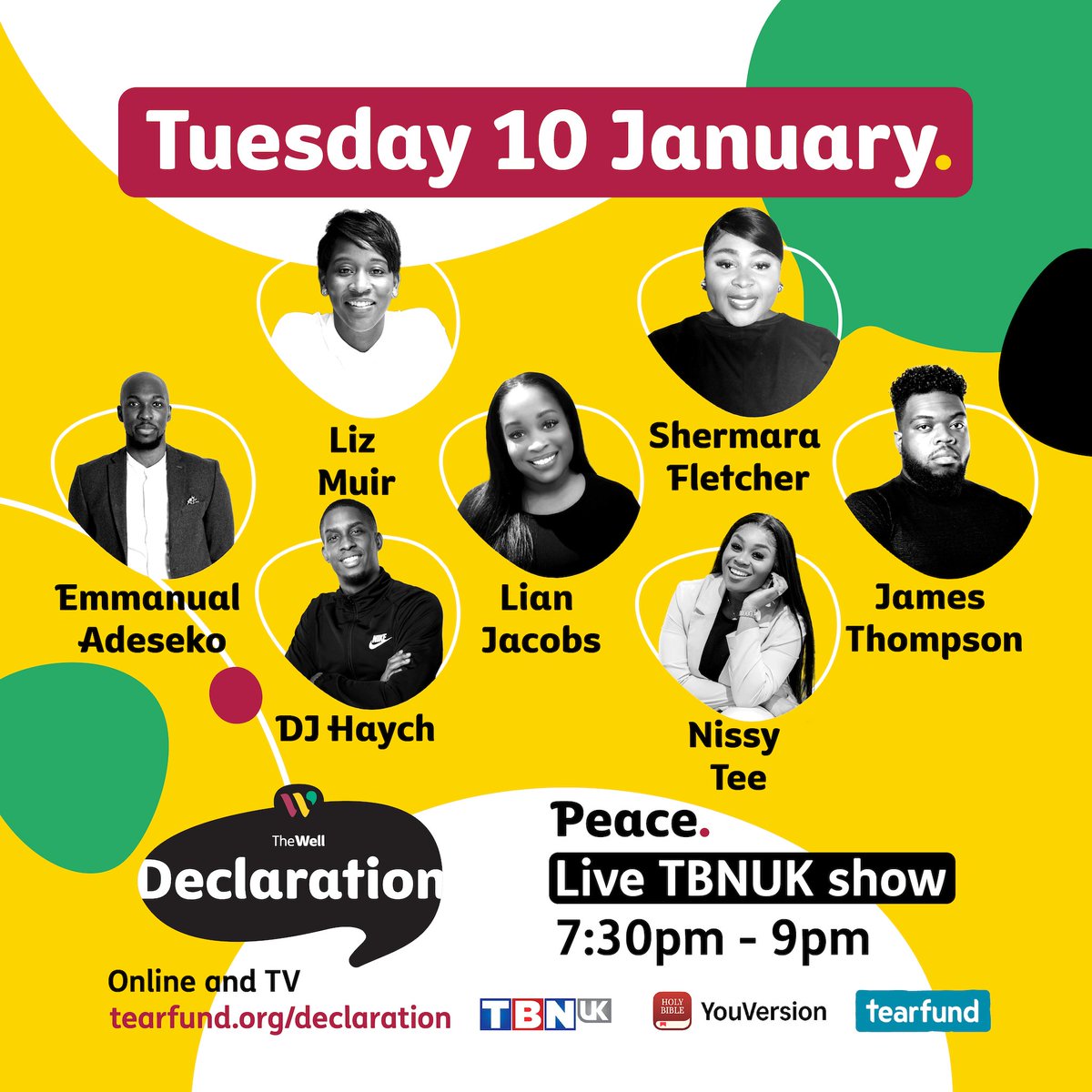 TheWellOrg's tweet photo. Tuesday 10 January - Walking in peace will mean working to overcome any prejudice and enmity in your own heart and seeking peace with all your neighbours. Join us!

➡️ Morning Prayer
➡️ Theology Session⁣
➡️ Live TV Show
➡️ Afterparty https://t.co/iuqf2M0XXG