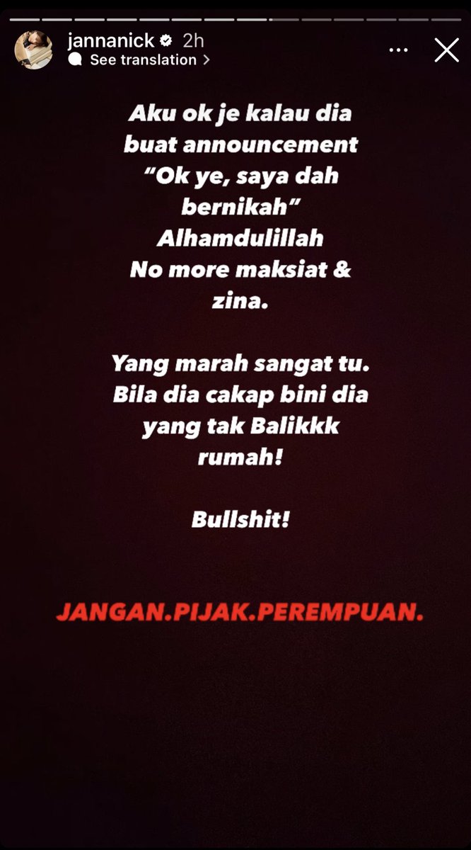 itskaytobeyou's tweet photo. Janna Nick maybe annoying at times but I have to agree with her. What Syamsul Yusof did to Puteri Sarah is way beyond too much. You cheated on her but then put the blame on her, bullshit! https://t.co/JmwlI9LT62