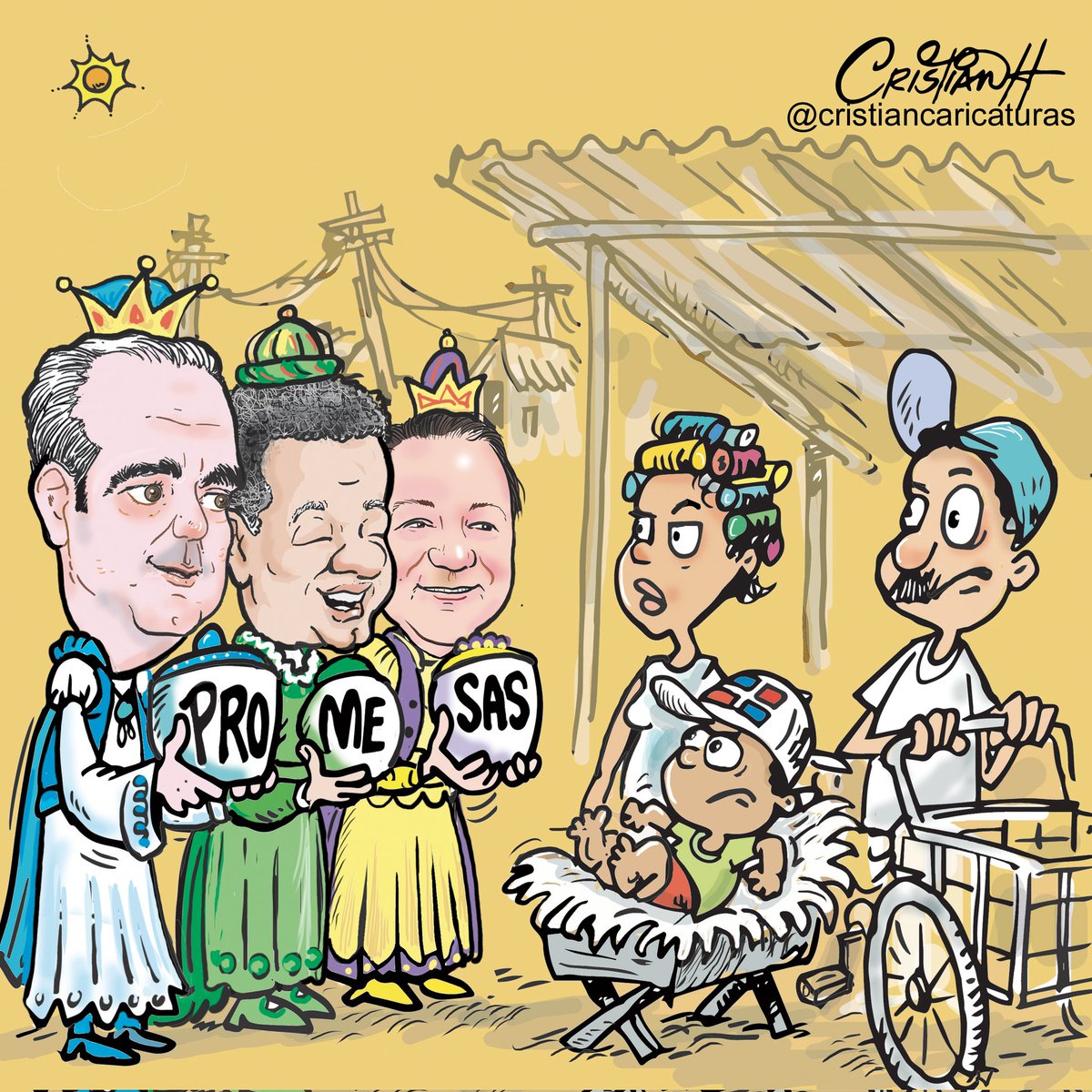 Cristian Hernández on Twitter: "#6deenero ¿Y tú, sigues creyendo en "Los Reyes"? Mi caricatura del #viernes en @ElDia_do . . . #losreyesmalos #diadelosreyes #promesas #criscaricaturas https://t.co/3VTGQDlakz" / Twitter