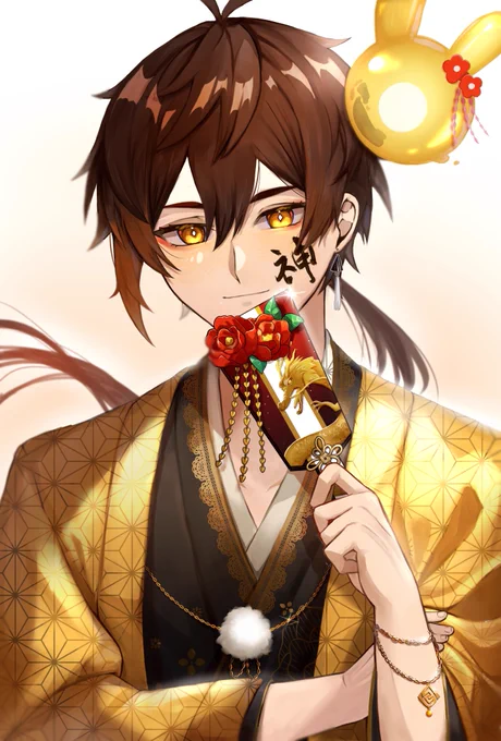 #GenshinImpact #原神 #zhongli 『今年もよろしく頼むぞ、旅人よ』 