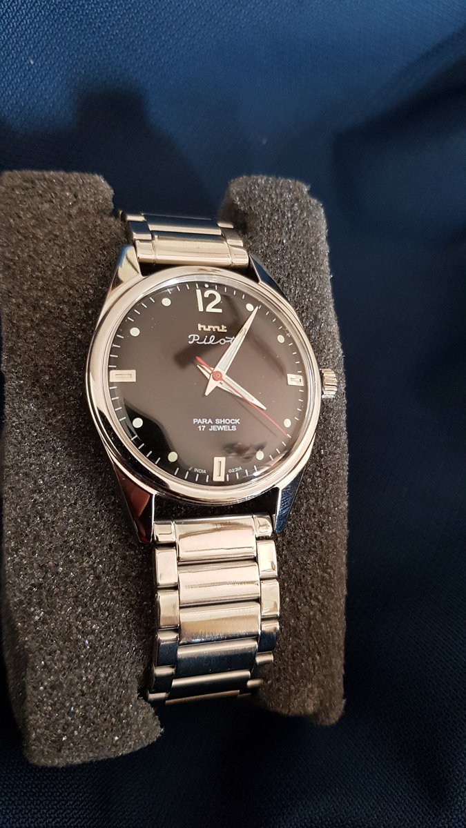 nit_hin7's tweet photo. To all #hmtwatch lovers, here is the legendary the black #pilot
#hmtindia #hmtwatches #hmtpilot #WATCH #watchcollector #hmt https://t.co/b9BeWAlsxC