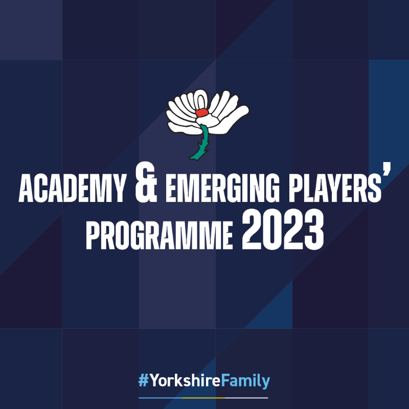 YorkshireCCC's tweet photo. Yorkshire CCC are excited to announce our academy and emerging players' programme intake for 2023 🏏

Congratulations to all 🙌

#YorkshireFamily