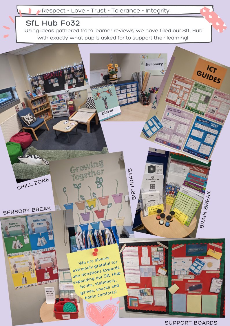 StBenedictsSfL's tweet photo. Happy New Year! Here's a little glimpse into last term in SfL at St Benedict's. We have lots more planned for 2023! @stbenedictsren #supportforlearning #newgoals https://t.co/KobuEDloUX