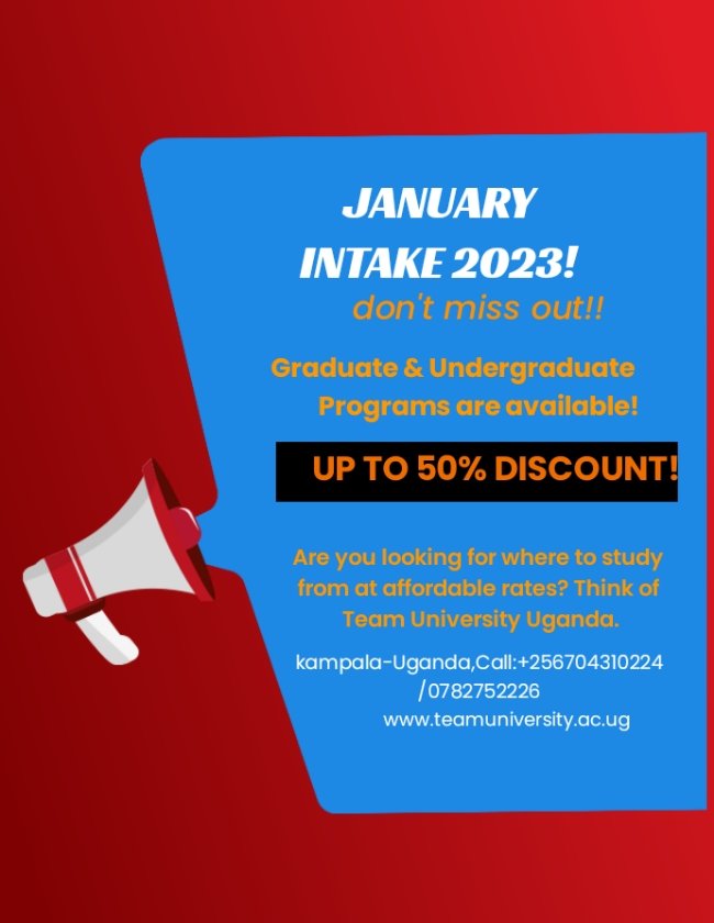 TeamUniversityU's tweet photo. Tell your friend to tell a friend !
Education is no longer expensive to acquire,now with up to 50% tuition you can apply for any course of your choice #tuitiondiscount #janintake23 @Sunshinerwa
@ajunasimonUg @Valodisimeri @Matovu407109133 @lukman_labaran
Empower for Generations https://t.co/HijQU88KwX