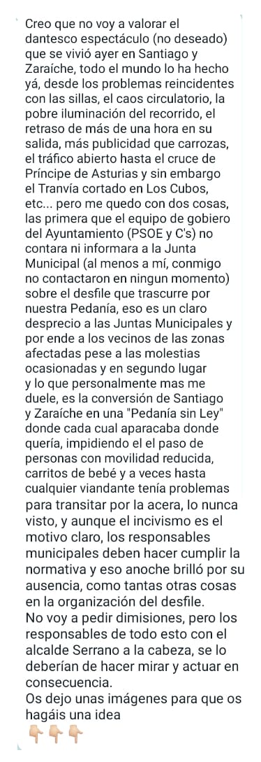 FJLUDENA's tweet photo. Os dejo una pequña reflexión de lo vivido ayer en Santiago y Zaraíche 
👇🏻👇🏻 https://t.co/793uYpgLCZ
