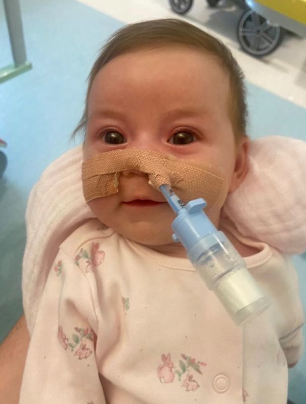 AlderHey's tweet photo. Meet 6-month-old Rosie 👶 She was brought to Alder Hey by ambulance shortly after her birth, where she was diagnosed with Choanal atresia - a rare condition that meant she was born with her nasal passages blocked 🙁 #FridayFeeling #FGF #amazingpatients #AlderHeyFamily https://t.co/nQ8PNs1J7T