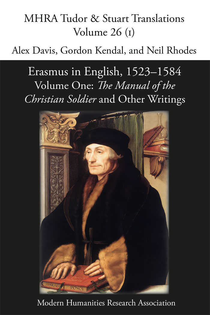 📢 We've just published Volume 26, parts 1 &amp; 2, in the 'Tudor and Stuart Translations' series! 

➡️'Erasmus in English 1523-1584, Volume I.
"The Manual of the Christian Soldier" and Other Writings', edited by Alex Davis, Gordon Kendal and Neil Rhodes

👉 mhra.org.uk/publications/t…