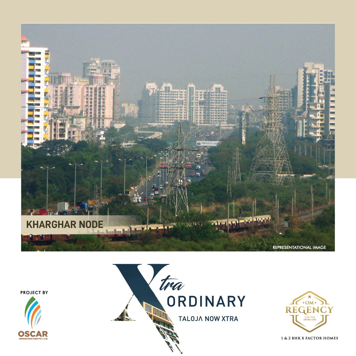 OmRegency's tweet image. Want to breathe free and escape from the noise, congestion, pollution &amp;amp; crowd?

Move to Om Regency, in the heart of Navi Mumbai, only a 5 minute walk from Kharghar Node.

Live the best of both worlds, the best of infrastructure while staying close to nature.

#OmRegency #Taloja