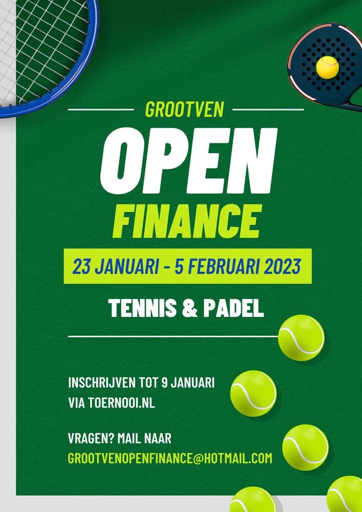 TPV_Grootven's tweet photo. Uiterlijk zondag inschrijven via https://t.co/VaYGjpjyBI 🎾💪🏻❄️ https://t.co/MrExFkSlHz
