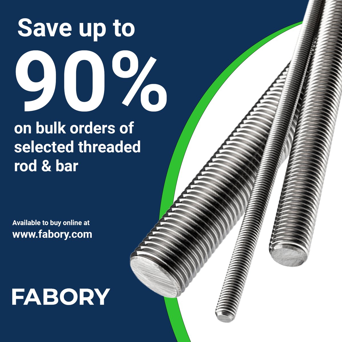 UkFabory's tweet image. Special offers on Threaded Rod are now available from Fabory. Grab yourself a bargain this January. Contact Sales today! Stainless steel, zinc-plated, and more...

Buy online today at fabory.com

#threadedrod #threadedbar #discount #studding #stainlesssteel #galv