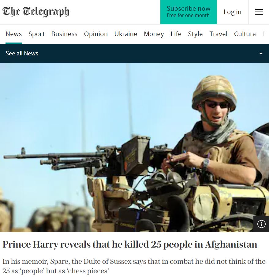 Another white colonizer who brags about how many non-white people he slaughtered in the Middle East for his colonial goals. And he calls them "chess pieces". What a disgusting racist individual. Every time I think these people can't sink any lower, they prove me wrong.