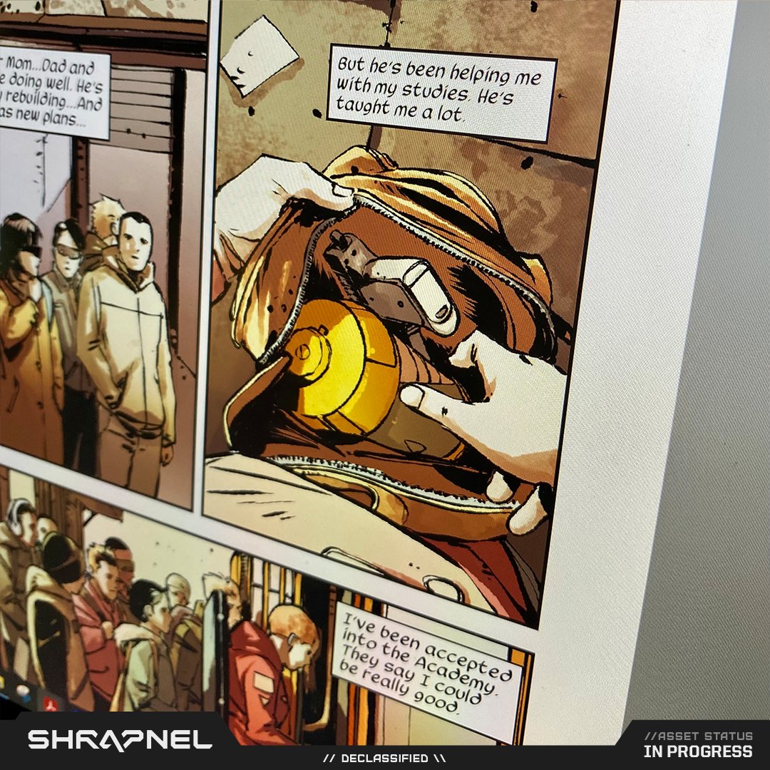 playSHRAPNEL's tweet photo. The power of knowledge, even in the darkest times... a mentor in the midst of chaos 🌘

We can't wait to share more details about the SCU drop - stay tuned! https://t.co/vlVBzHGjvg
