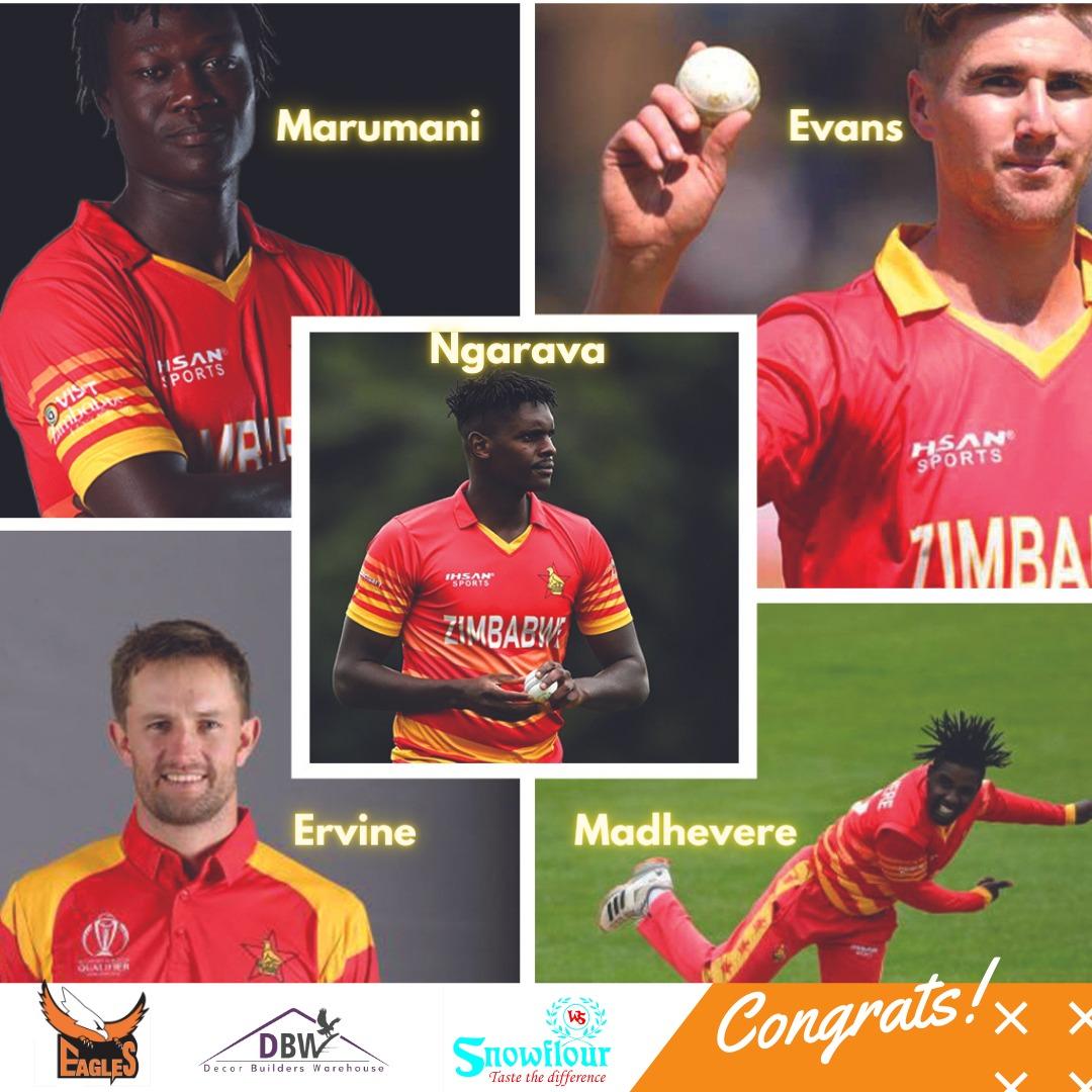Congratulations to five of our players for being selected for the Cricket Ireland tour of Zimbabwe Cricket the team will be led by Craig Richard Ervine who was named in the national team as the captain.

The T20I matches will be played on 12, 14 and 15 January