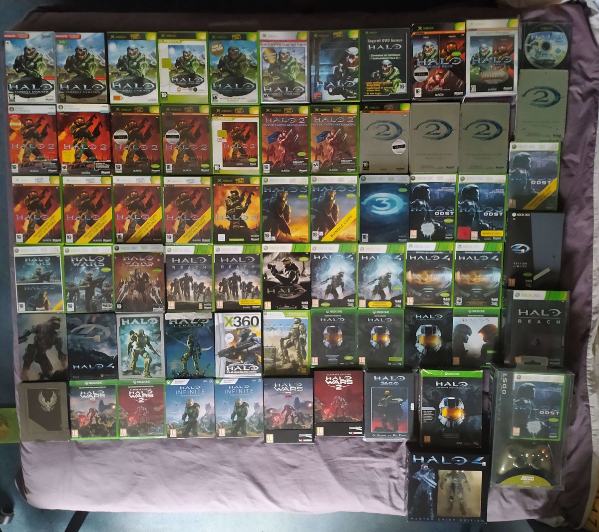 Monstratorfull's tweet photo. Clairement je ne possède pas assez de boite et d'édition de jeu ! #Halo #collection !!! https://t.co/wgC1s2lqbF