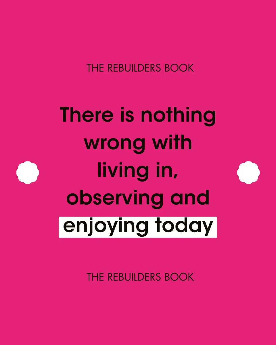 RebuildersThe's tweet photo. We are constantly encouraged to multi-task, plan ahead and think about the future. 
But how do you ever get to observe and truly immerse yourself in the results of all the planning and hustling if your mind is focused ahead.

When was the last time you were truly in the moment? https://t.co/oh2Zt8Qdza