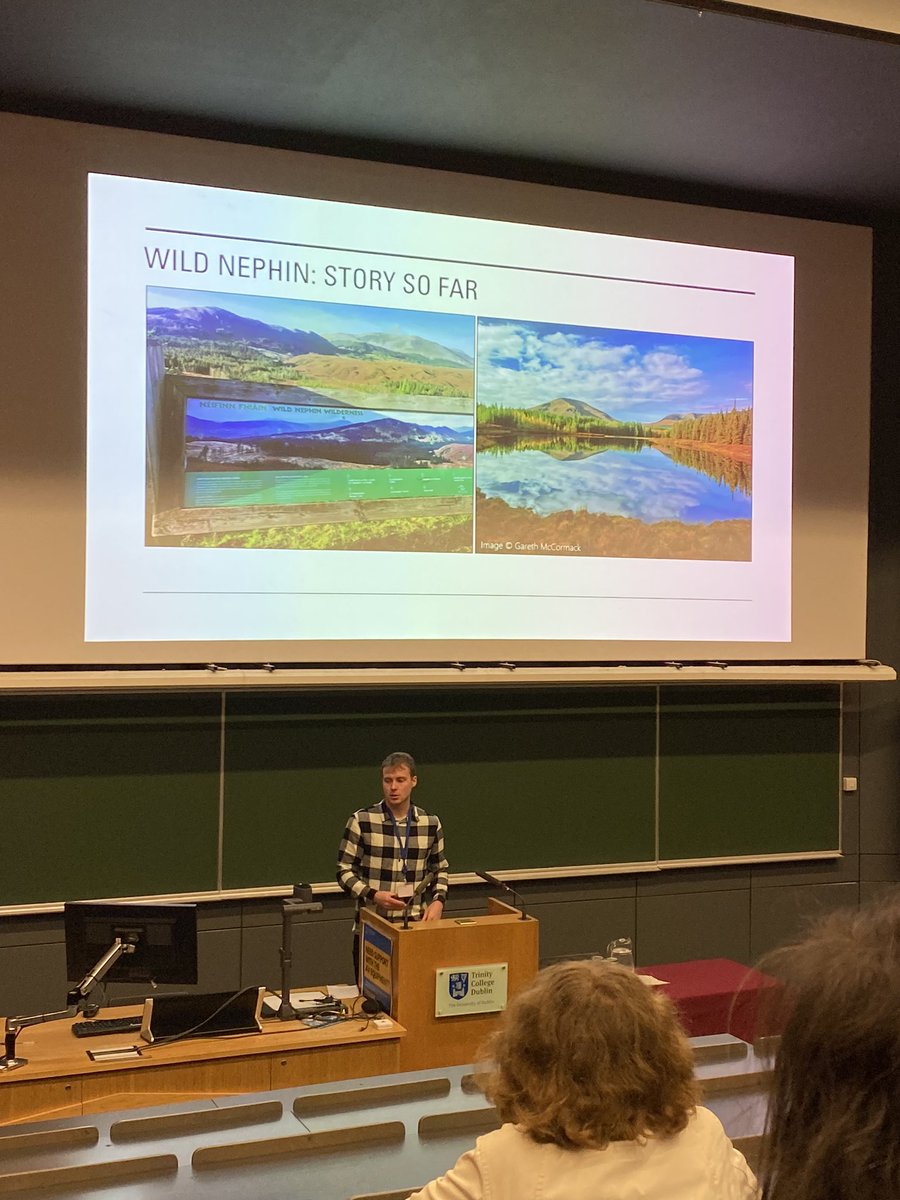 KilsResearch's tweet photo. Interesting talk by @c_guilfoyle1 on the past, present and future of habitats in Wild Nephin National park #IEA2023 https://t.co/68WvqmV7M0