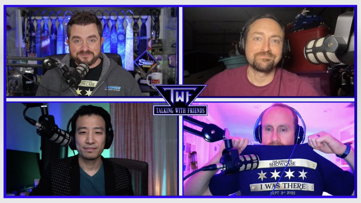 Last night we got the band back together for season 2 of <a href="/theTWFshow/">Talking With Friends</a> !
This season is all about the creation of <a href="/WrestShowcase/">The Wrestling Showcase</a>.  Episode 1 airs immediately following the FREE airing of #TheWrestlingShowcase on Jan 19th at 10pmET on @PremierSN as part of #PremierWeek