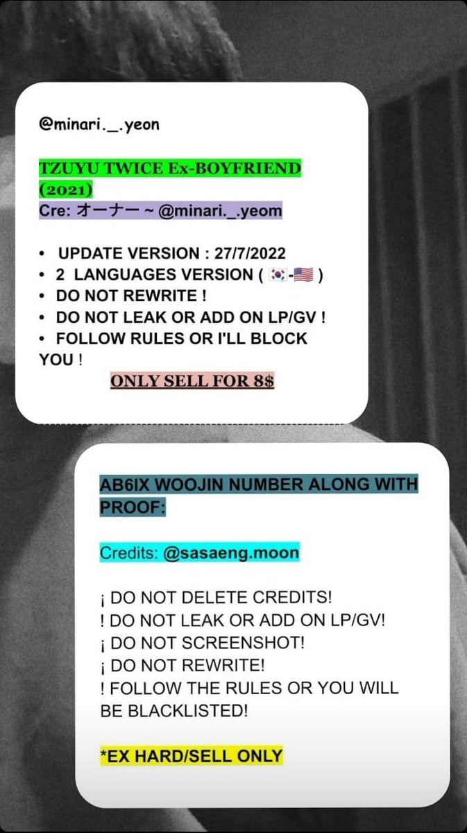darkdrowxx's tweet photo. if you want this info, let's ex/sell with meee

#sasaengsell #sasaenginfo #sasaeng #sasaengleak #사생 #sell #ex #info #ssng #saseng #sasaengnct #sasaengfans #sasaengfan #sasaengleaks #sasaengkpop #sasaengexo #sasaengnumbers https://t.co/mnXfK8OPKm